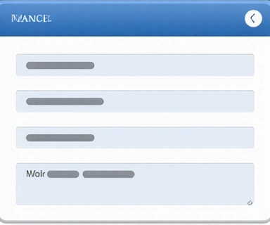 Icona che rappresenta un modulo di contatto con campi per nome, email e messaggio